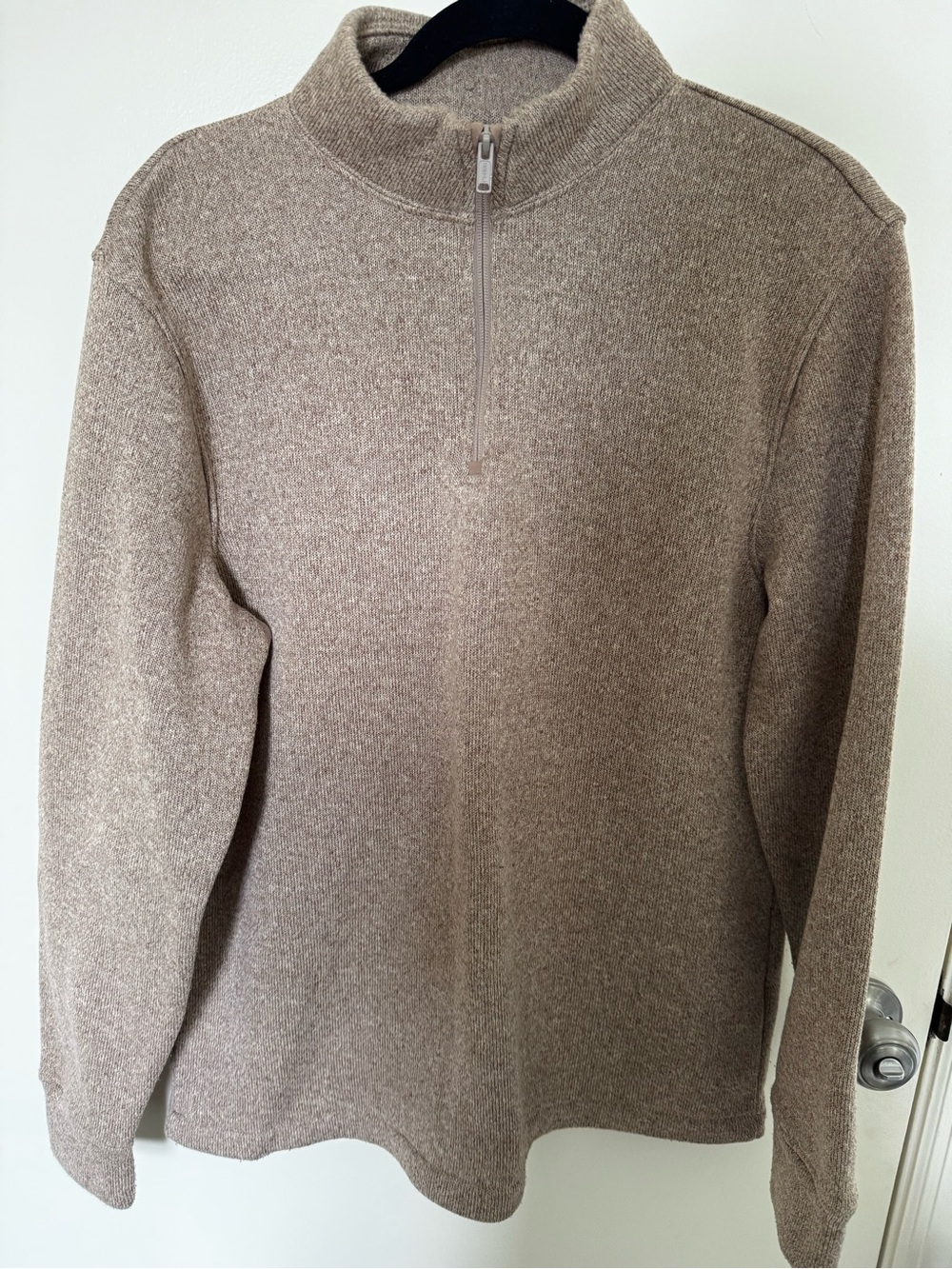 Old Navy Men's Zip-Neck Sweater in Taupe